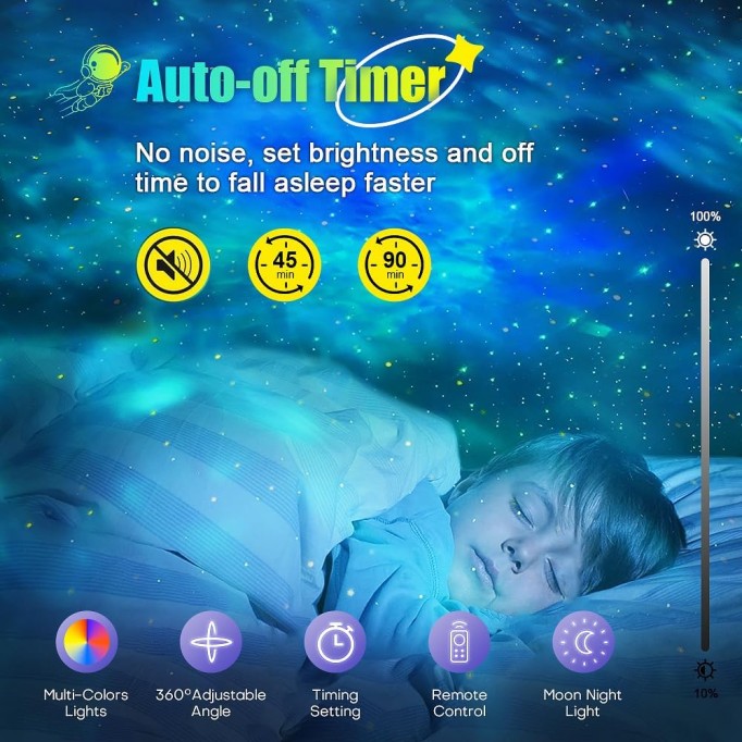 Astronaut Galaxy Star Projector 2.0 Night Light - 2023 Upgrade Galaxy Light Projector with Timer and Remote Control, Star Light Projector for Bedroom, Star Projector Night Light for Kids and Adults