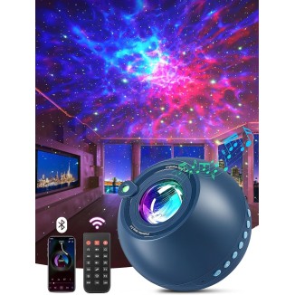 Star Projector,15 Colors Galaxy Projector Star Light Projector for Bedroom,15 White Noise Galaxy Lights for Bedroom,Bluetooth Speaker Galaxy Light Projector, Gifts Room Decor for Teen Girls Boys