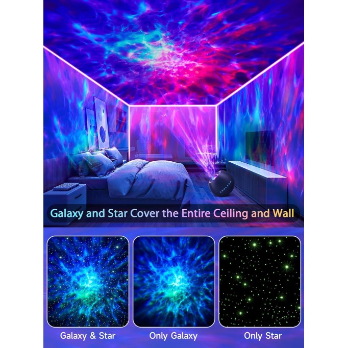 Star Projector,15 Colors Galaxy Projector Star Light Projector for Bedroom,15 White Noise Galaxy Lights for Bedroom,Bluetooth Speaker Galaxy Light Projector, Gifts Room Decor for Teen Girls Boys