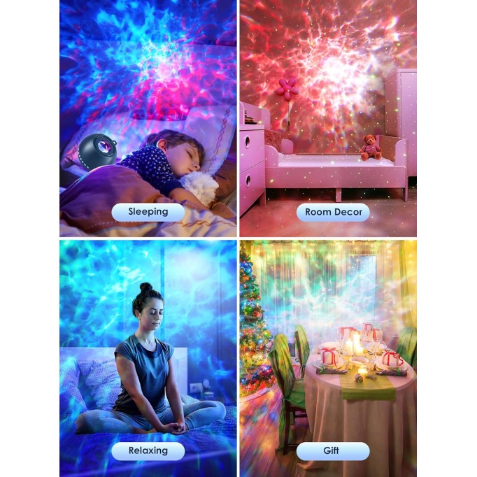 Star Projector,15 Colors Galaxy Projector Star Light Projector for Bedroom,15 White Noise Galaxy Lights for Bedroom,Bluetooth Speaker Galaxy Light Projector, Gifts Room Decor for Teen Girls Boys