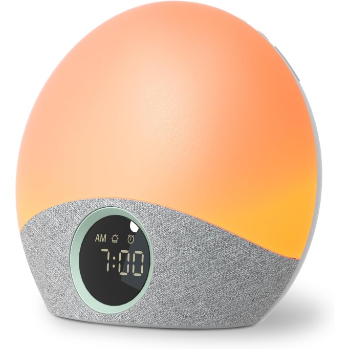 Sunrise Alarm Clock Wake Up Light Sound Machine for Sleep, White Noise Machine with Dimmable Night Light, 30 Soothing Sleep Sounds 7 Colors, Brown Noise Sleep Aid, Ideal Gift Baby Kids Adult