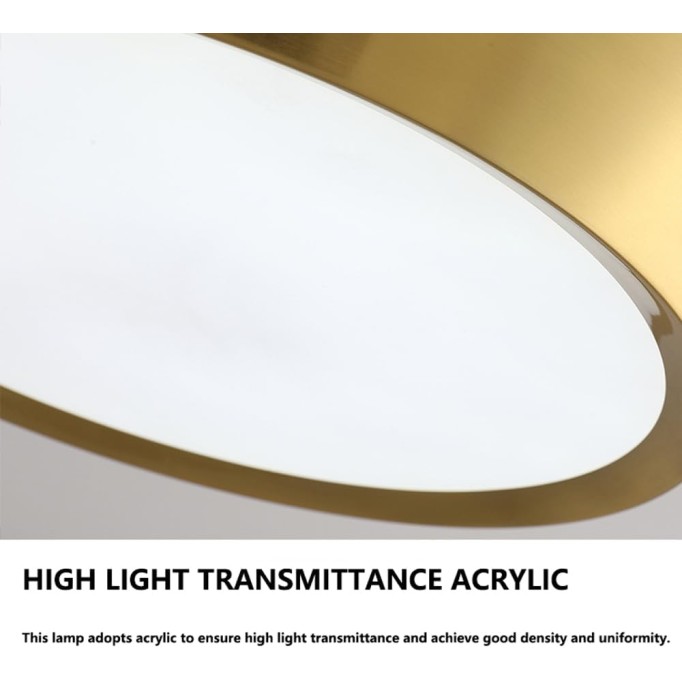 Circular Simple Semi Flush Mount Ceiling Light Fixture Warm/Cold/Neutral Light is Adjustable Ceiling Lamp Iron Lamp Body Indoor Chandelier Lighting for Living Room, Study and Laundry Room